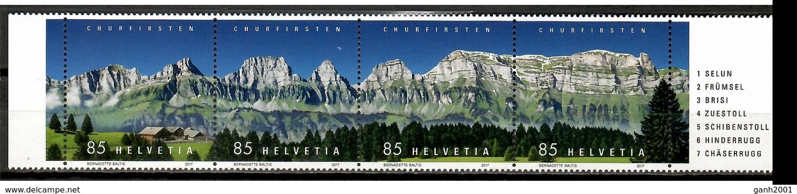 Switzerland 2017 Suiza / Geology Mountains Nature MNH Geología Montañas Naturaleza / Cu10723  4 - Otros & Sin Clasificación