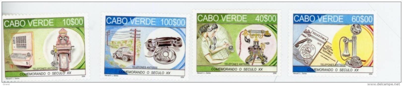 Cap Vert-Cabo Verde-2004-Téléphones-831/4**MNH - Cap Vert