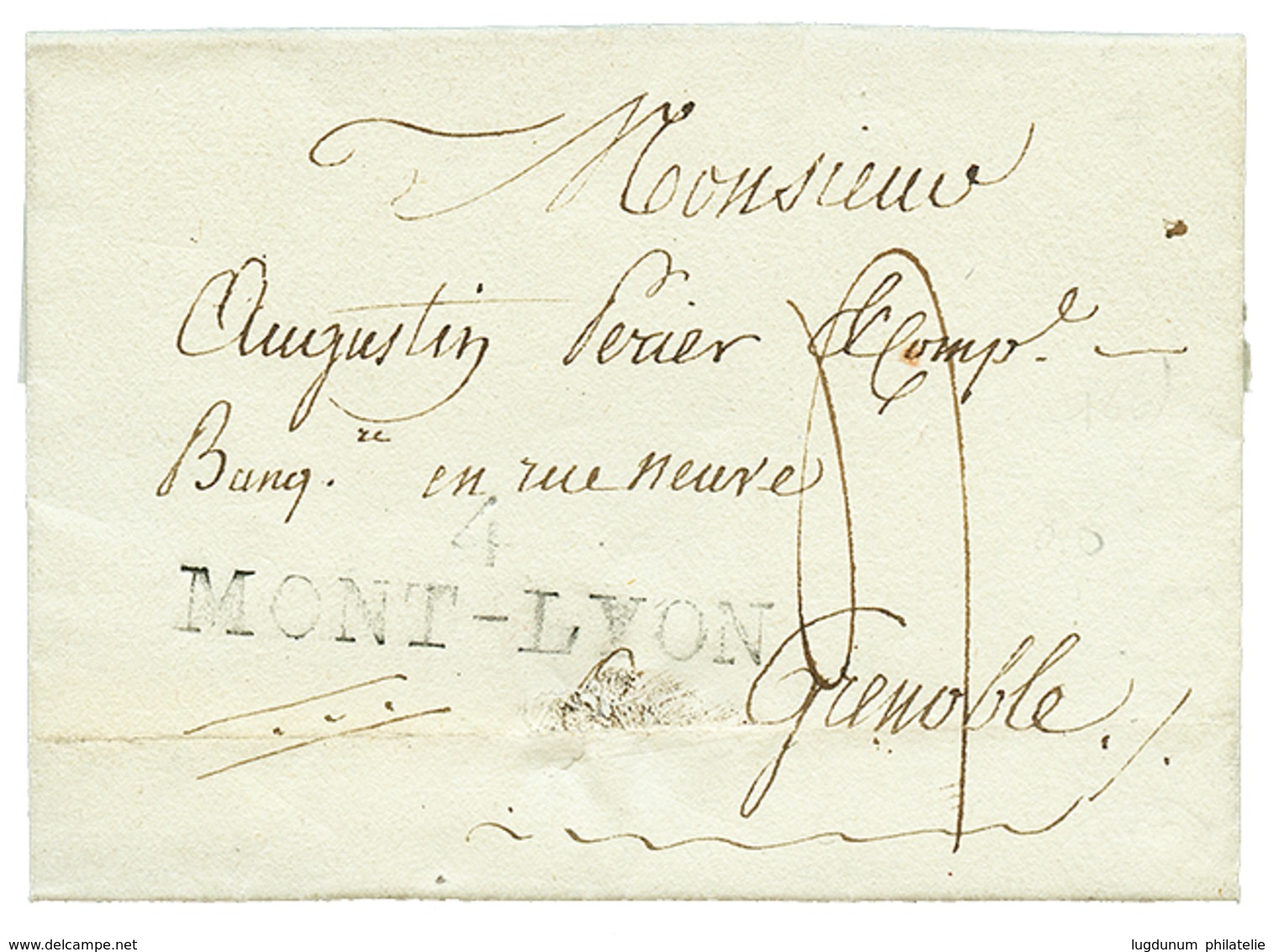 "MONT DAUPHIN" : 1812 4 MONT-LYON. TTB. - Altri & Non Classificati