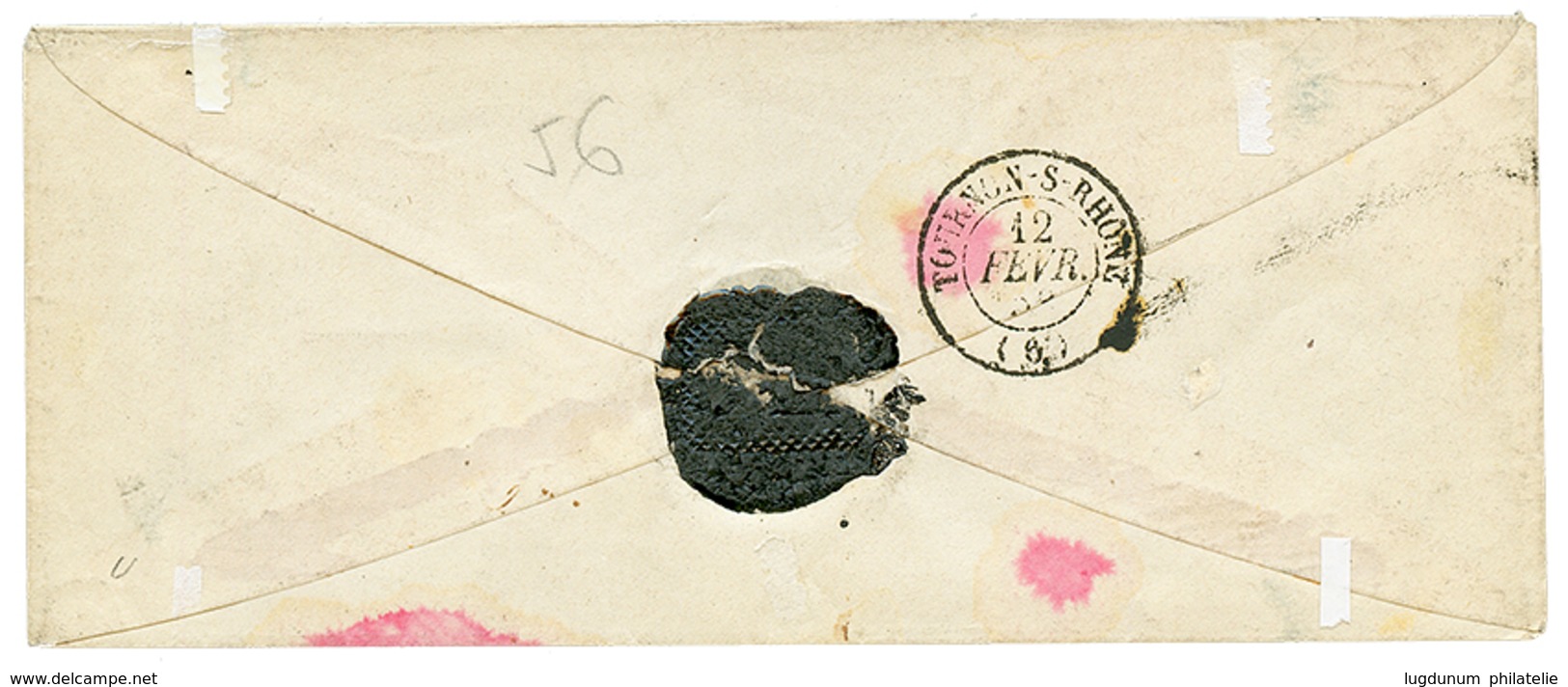 1853 2 Ex. Du 25c PRESIDENCE(n°10) TB Margés Sur Enveloppe D' ANNONAY. TTB. - Other & Unclassified