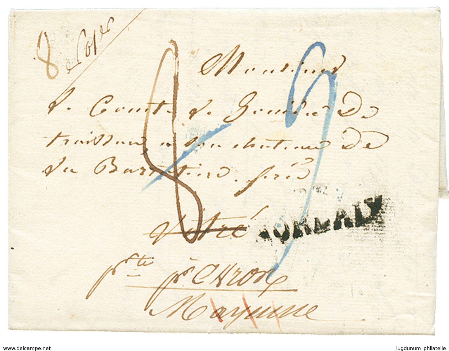 18205 DEB.34 VITRE Sur Lettre De MORLAIX. Superbe. - Otros & Sin Clasificación