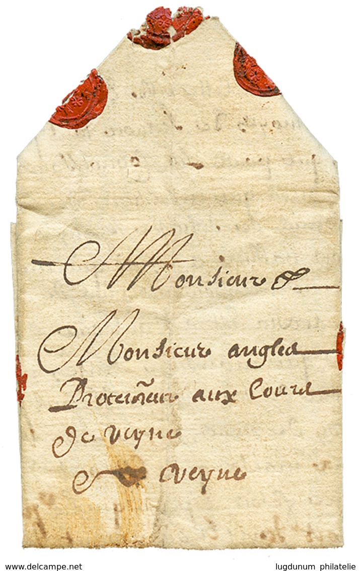 1672 Superbe Lettre De GRENOBLE Pour VEYNE Avec Cachets De Cires. TTB. - Otros & Sin Clasificación