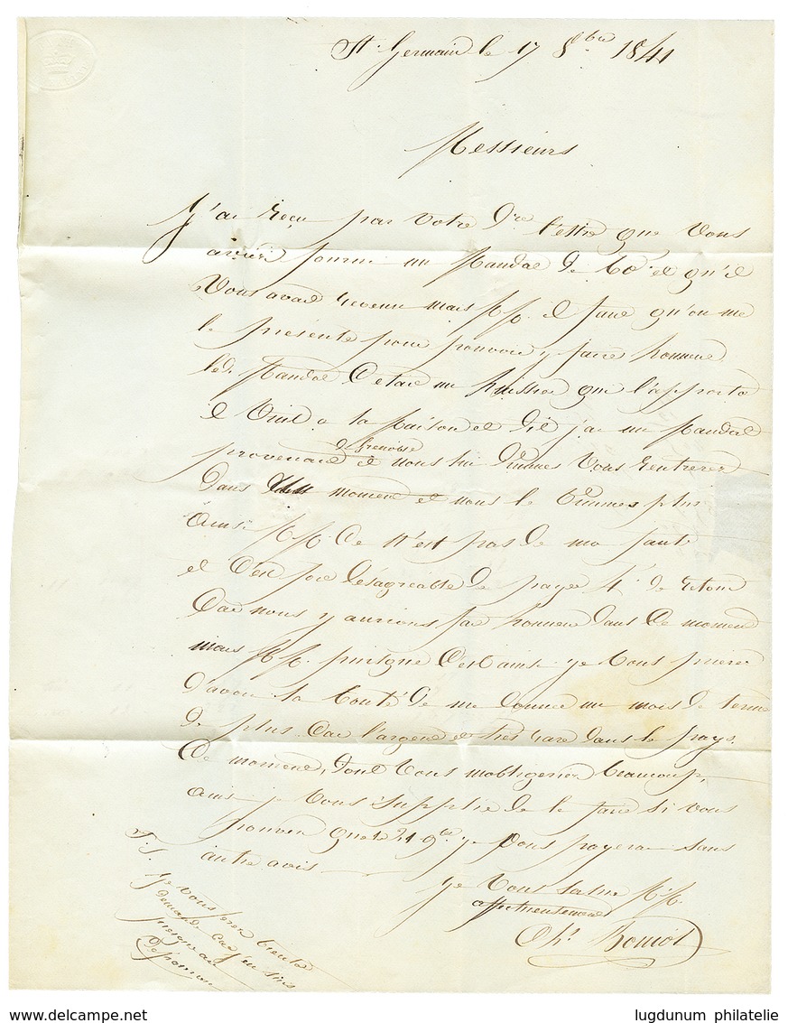 1841 Cursive 46 St GERMAIN DE/CALLERTE + T.12 LE POMPIDOU. TB. - Autres & Non Classés