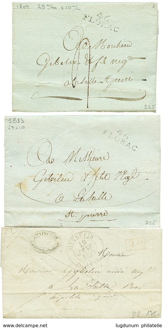 LOZERE : Lot De 9 Lettres (POMPIDOU, MARVEJOLS, MEYRUEIS, MENDE, MEYRUEIS + P.P, FLORAC. TB. - Other & Unclassified