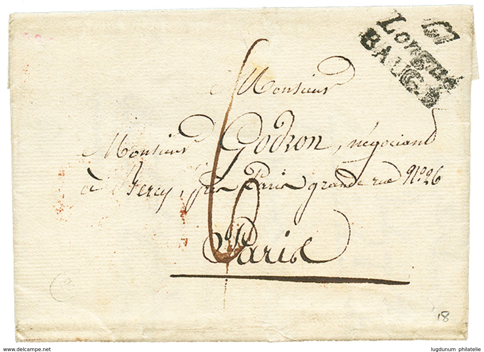 1820 Cursive 47 LONGE / BAUGE . TB. - Otros & Sin Clasificación