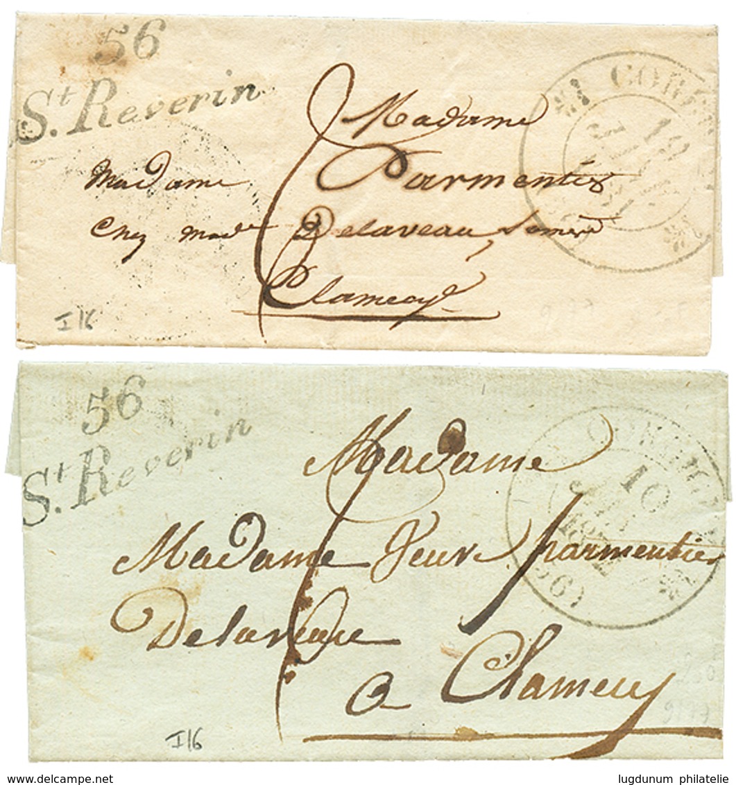 1831/32 2 Lettres Avec Cursive 56 St REVERIN. Cote 380€. TB. - Other & Unclassified