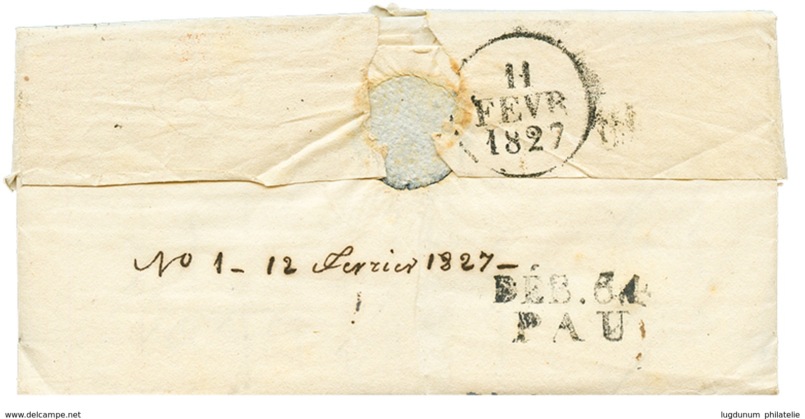 1827 DEB. 64 PAU. TB. - Otros & Sin Clasificación