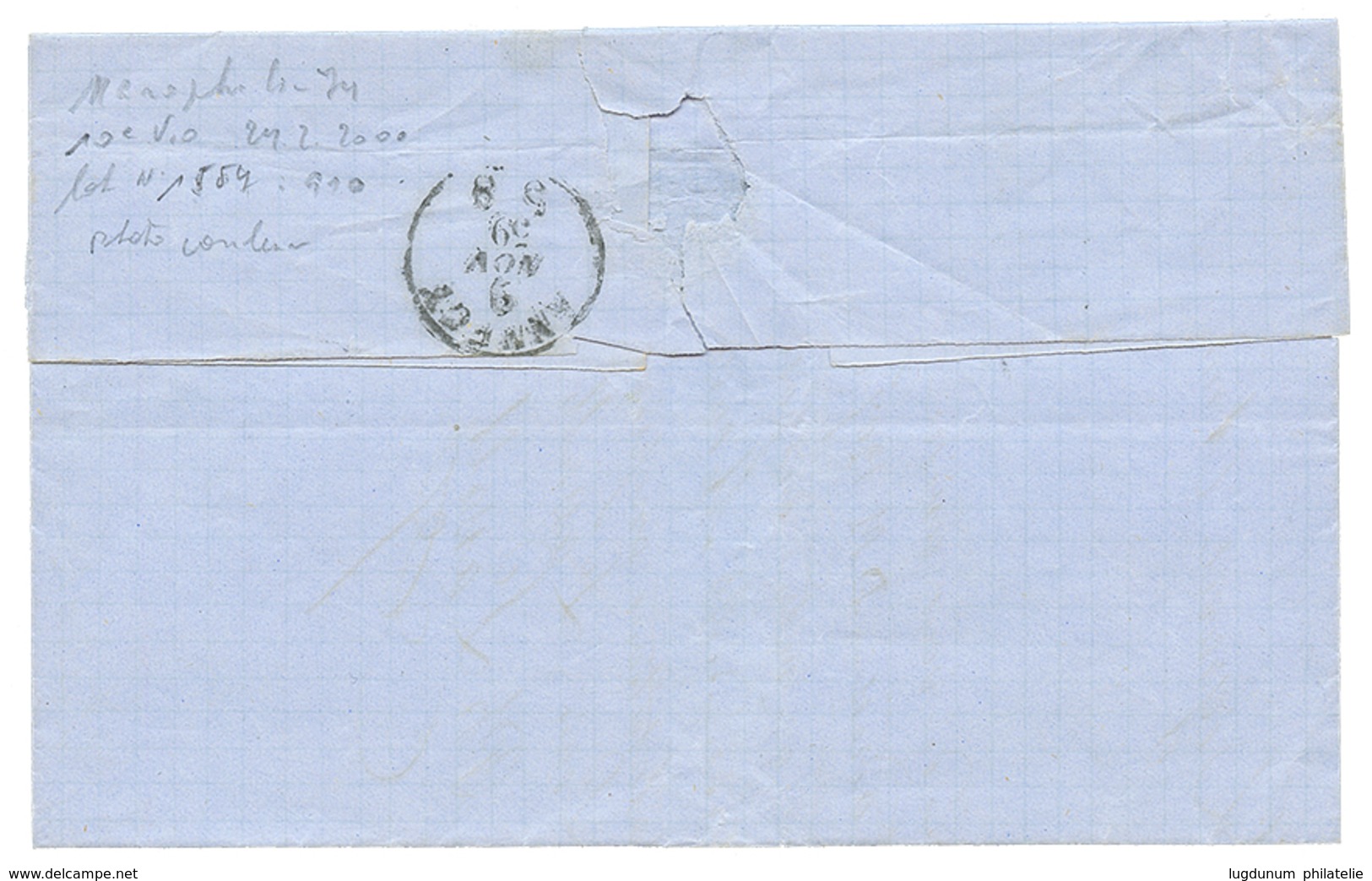 1859 SARDAIGNE 20c TTB Margé Obl. SEYSEL Sur Lettre Pour ANNECY. Superbe. - Otros & Sin Clasificación