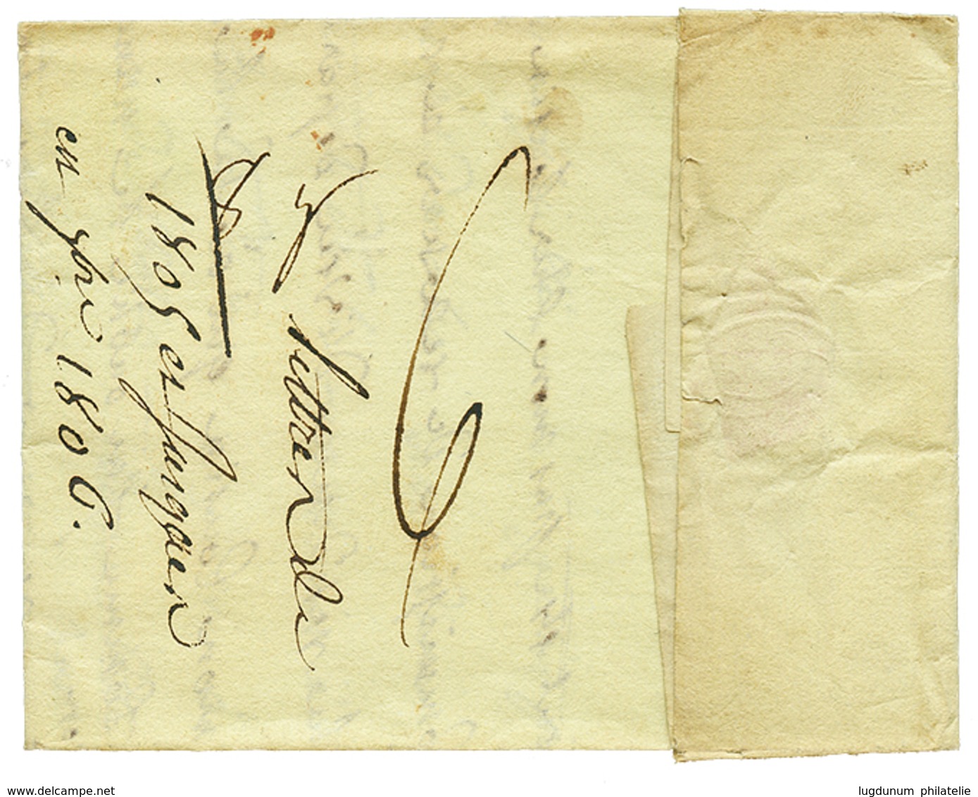 1805 P.109.P IVREE Rouge Sur Lettre Pour GRENOBLE. TB. - 1792-1815 : Departamentos Conquistados