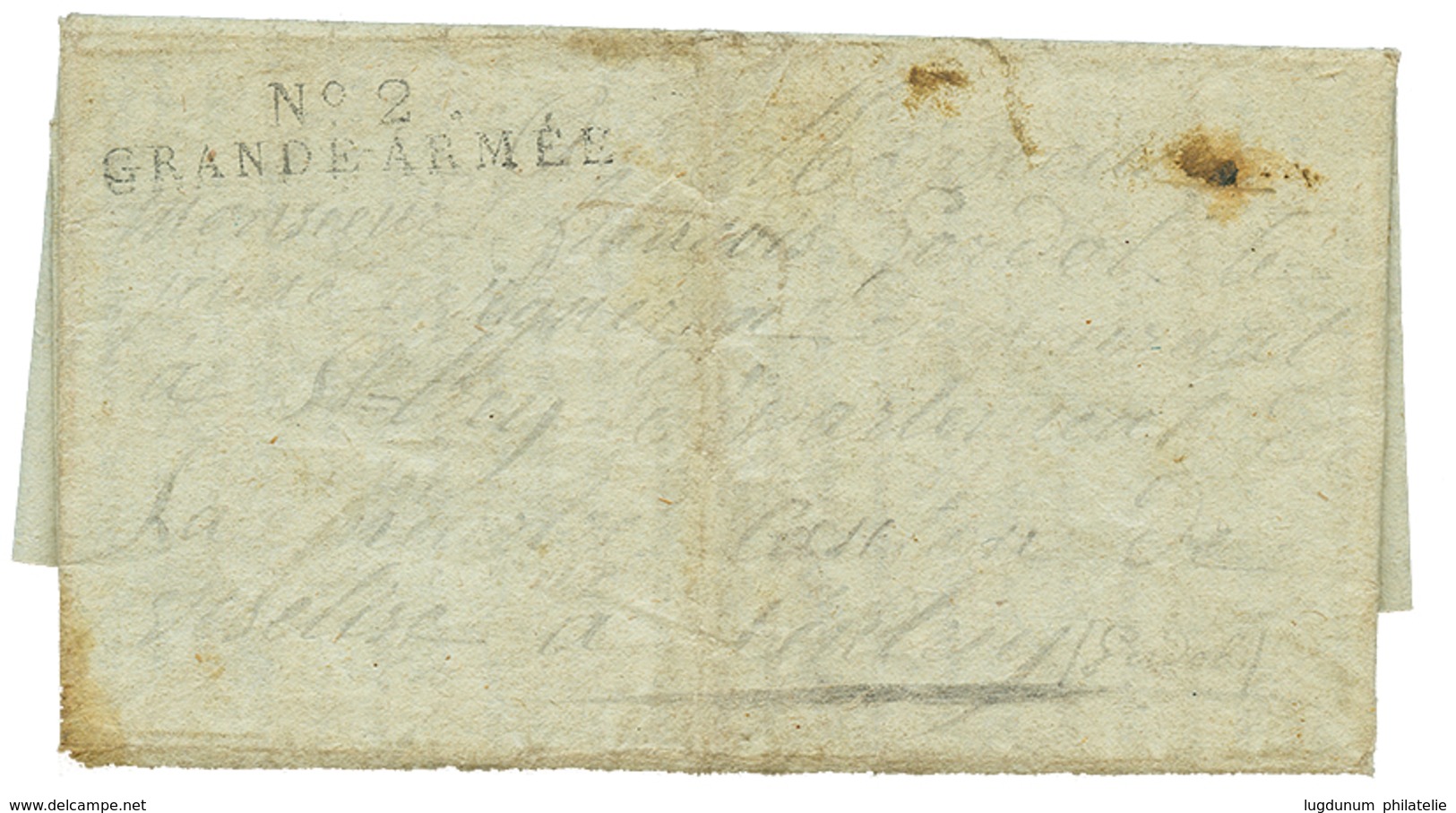 SECONDE GRANDE ARMEE En POLOGNE : 1812 N°2 GRANDE ARMEE Sur Lettre Avec Texte Daté De POSEN (POLOGNE) 28 Mai 1812 Pour L - Sellos De La Armada (antes De 1900)