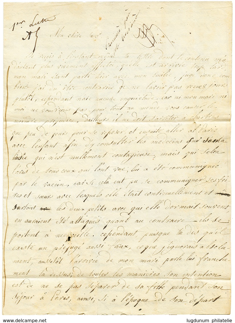 182? Dbis ARM. D' ESPAGNE Sur Lettre Avec Texte Complet Pour La FRANCE. TB. - Marques D'armée (avant 1900)