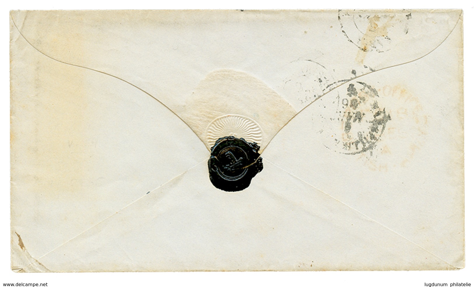 "GUERRE De CRIMEE" : 1856 Superbe Paire 20c(n°14) Obl. PC 1896 + ESCAD. DE LA MEDIT. MARSEILLE + "ARMEE D' ORIENT" Manus - Legerstempels (voor 1900)