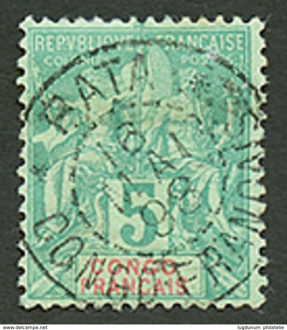 CONGO : 1898 5c Groupe Obl. BATA CONGO FRANCAIS. Bureau Rare (devient COLONIE ESPAGNOLE). TTB. - Otros & Sin Clasificación