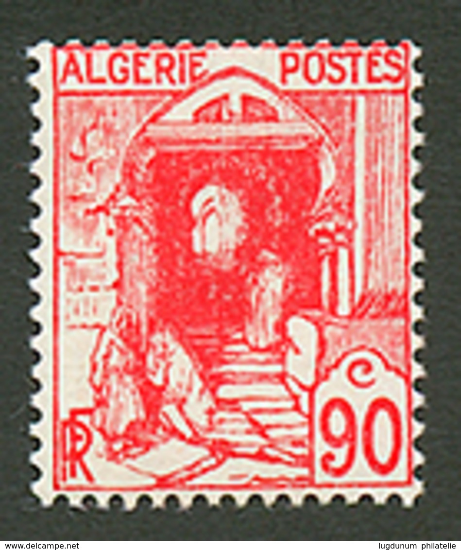 ALGERIE : 90c Rouge (n°137A) Neuf *. Petit Défaut De Gomme (coulée). Cote 1375€. TTB. - Andere & Zonder Classificatie