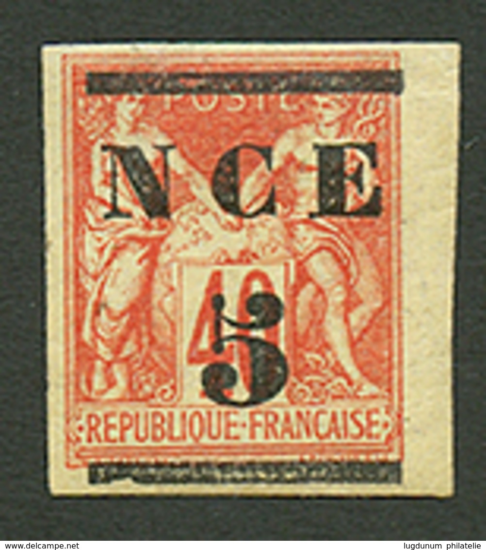 NOUVELLE CALEDONIE : 5 S/ 40c (n°2) Neuf *. Cote 530€. Signé SCHELLER. TB. - Autres & Non Classés