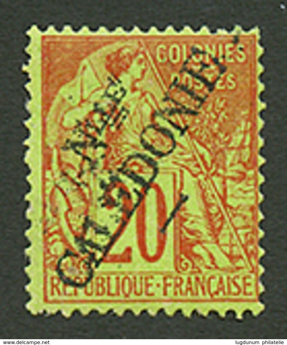 NOUVELLE CALEDONIE :20c (n°27) Neuf * Presque **. Cote 160€. Signé SCHELLER. TB. - Autres & Non Classés