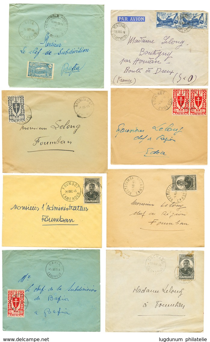 1940/46 Lot 31 Lettres Avec Petits Bureaux. Nombreuses CENSURES. A Voir. TB. - Andere & Zonder Classificatie