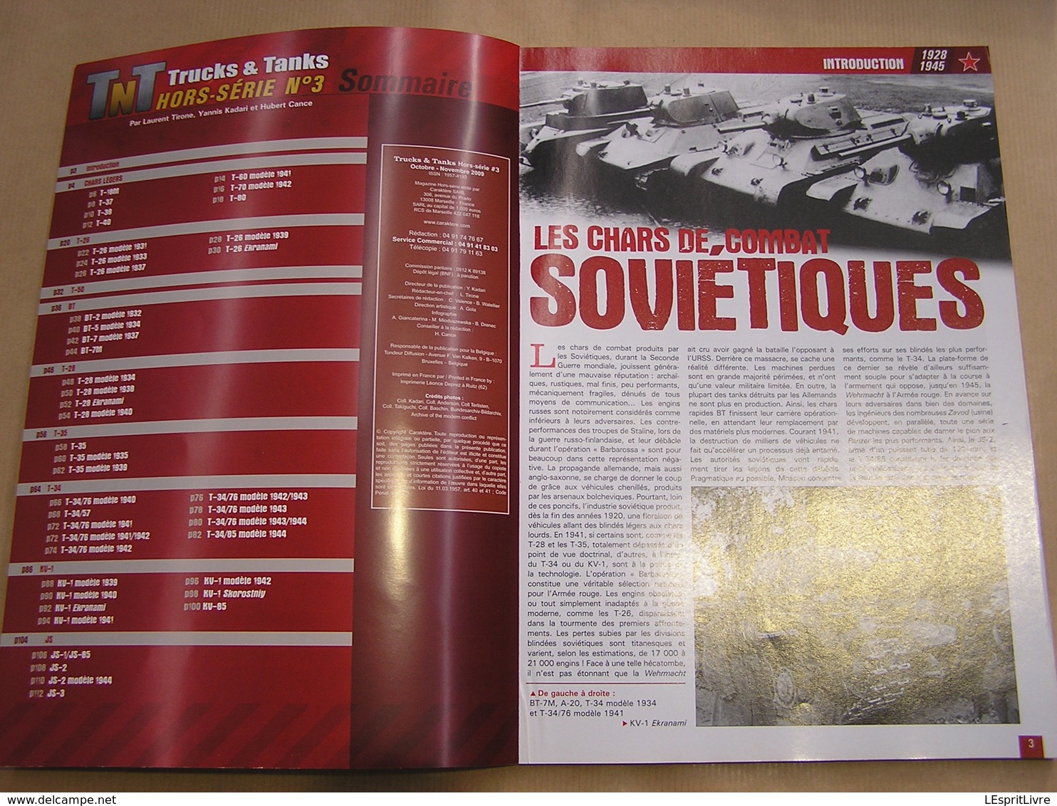 TNT Trucks & Tanks Magazine HS N° 3 Guerre 40 45 Militaria Armée Rouge Chars De Combat Soviétique T 34 KV JS T37 T 60 - Armes