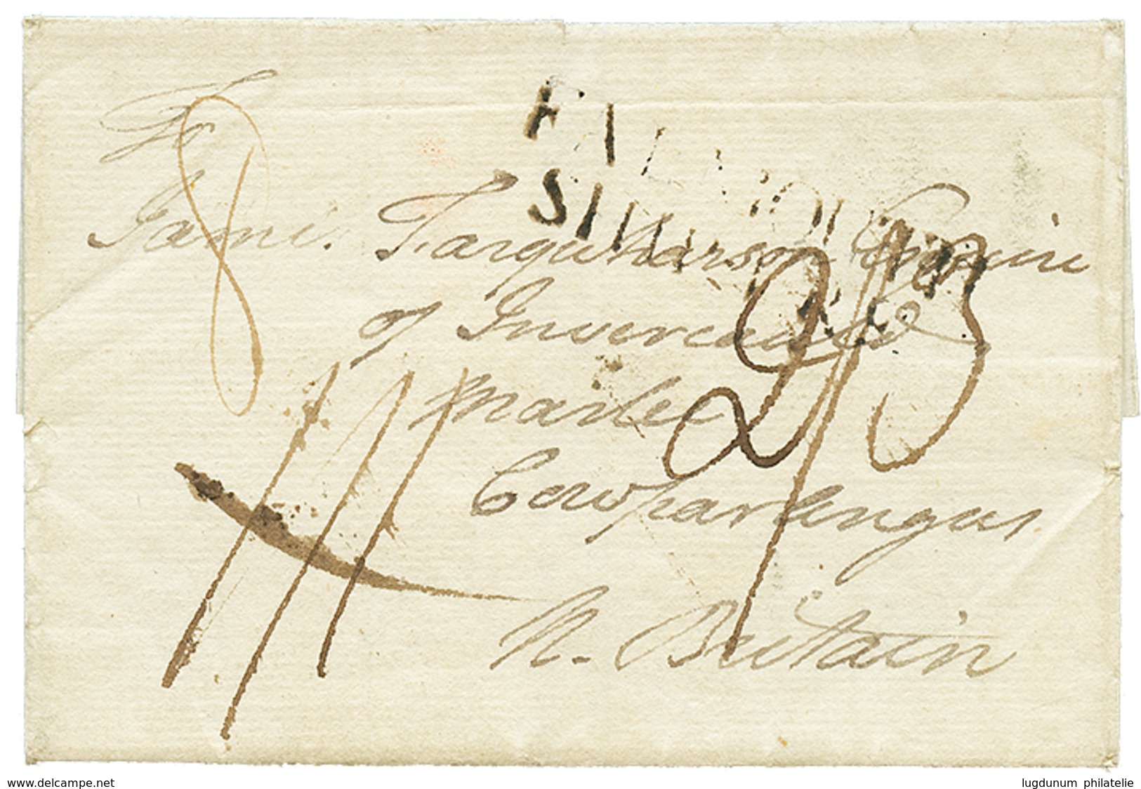 Seconde OCCUPATION ANGLAISE (1794 - 1802) : 1794 FALMOUTH SHIP LETTER Sur Lettre Avec Texte Daté "ST PIERRE MARTINICO" P - Otros & Sin Clasificación