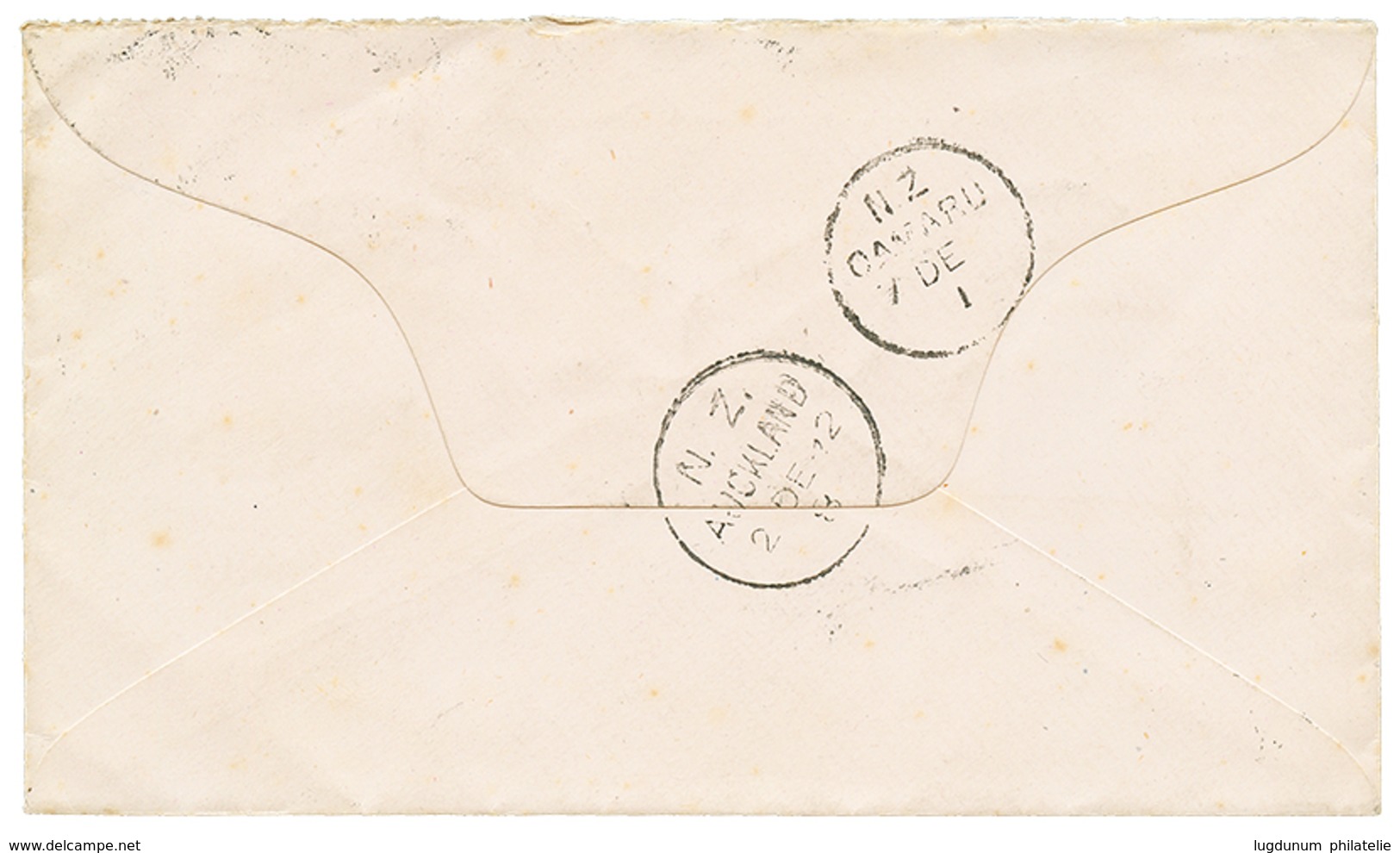 1892 5c(n°24)x2 + 15c(n°26) Obl. Sur Env. De NOUMEA Pour OAMARU (NOUVELLE ZELANDE). TTB. - Otros & Sin Clasificación