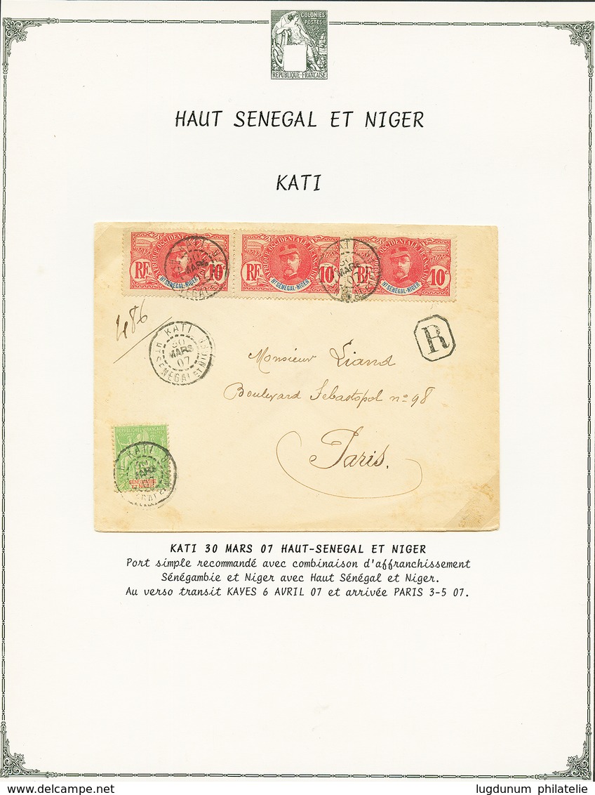 HAUT SENEGAL ET NIGER - Collection De 5 Lettres Montées Sur Feuilles D' EXPOSITIONS. TTB. - Autres & Non Classés