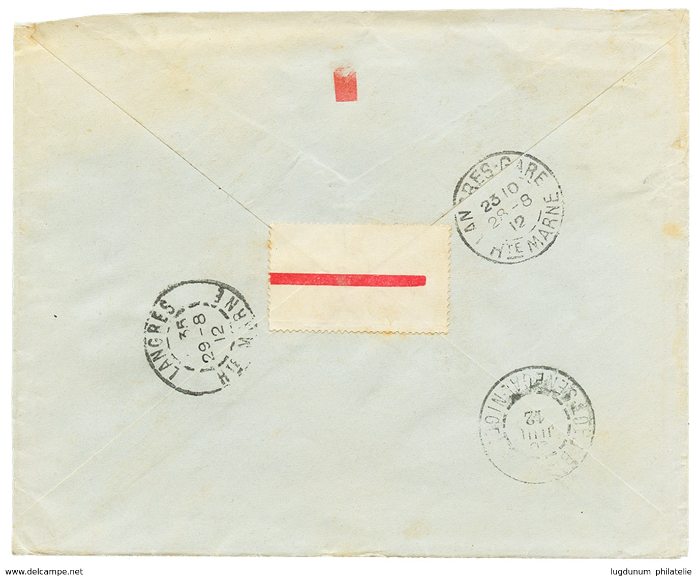 HAUT SENEGAL ET NIGER : 1912 5c + 15c(x2) Obl. FADA-N-GOURMA Sur Env. RECOM. Pour La FRANCE. TB. - Otros & Sin Clasificación