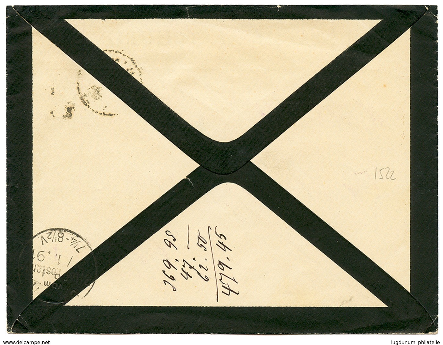 "JANINA" : 1P On 10k Canc. JANINA On Commercial Envelope To BERLIN. Superb. - Oostenrijkse Levant