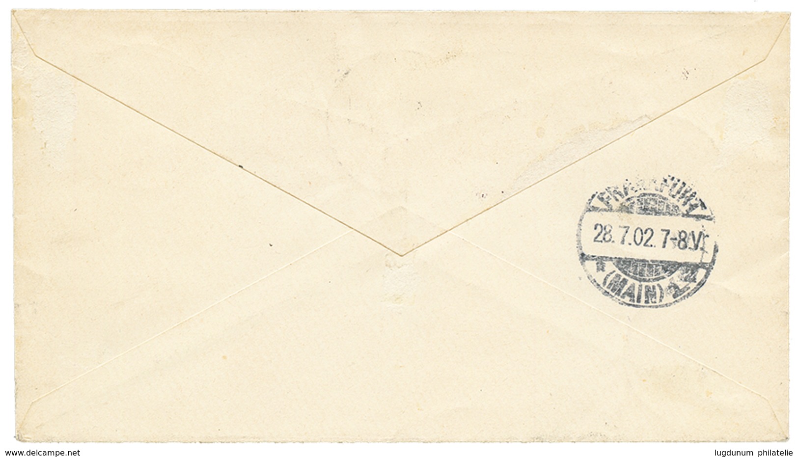 1902 3pf(x2) + 5pf + 20pf Canc. JALUIT MARSHALL INSELN On REGISTERED Envelope To GERMANY. Vvf. - Marshalleilanden