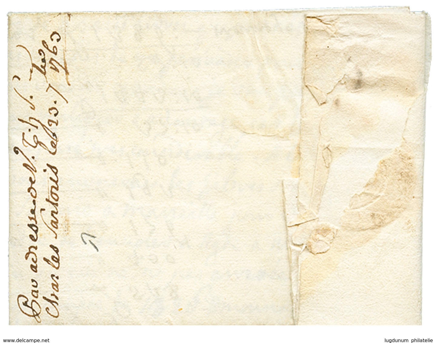 VENEZIA : 1763 MARSEILLE Cachet On Entire Letter Datelined "VENISE" To TOULOUSE (FRANCE). Verso, Forwarding Agent "Charl - Non Classés