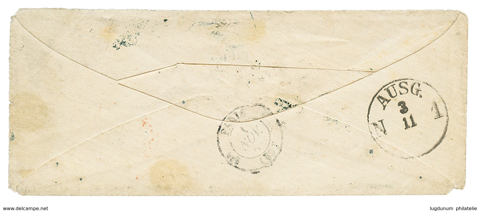 PAPAL STATES : 1862 6b + 8b(x2) On Envelope From ROMA To SORAU (PRUSSIA). Vf. - Zonder Classificatie