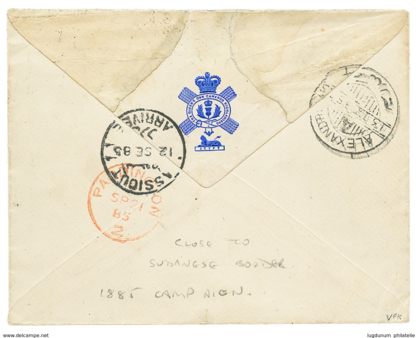 "KOROSKO" : 1885 1P Canc. KOROSKO On Envelope To LONDON. Very Scarce. Vvf. - Andere & Zonder Classificatie