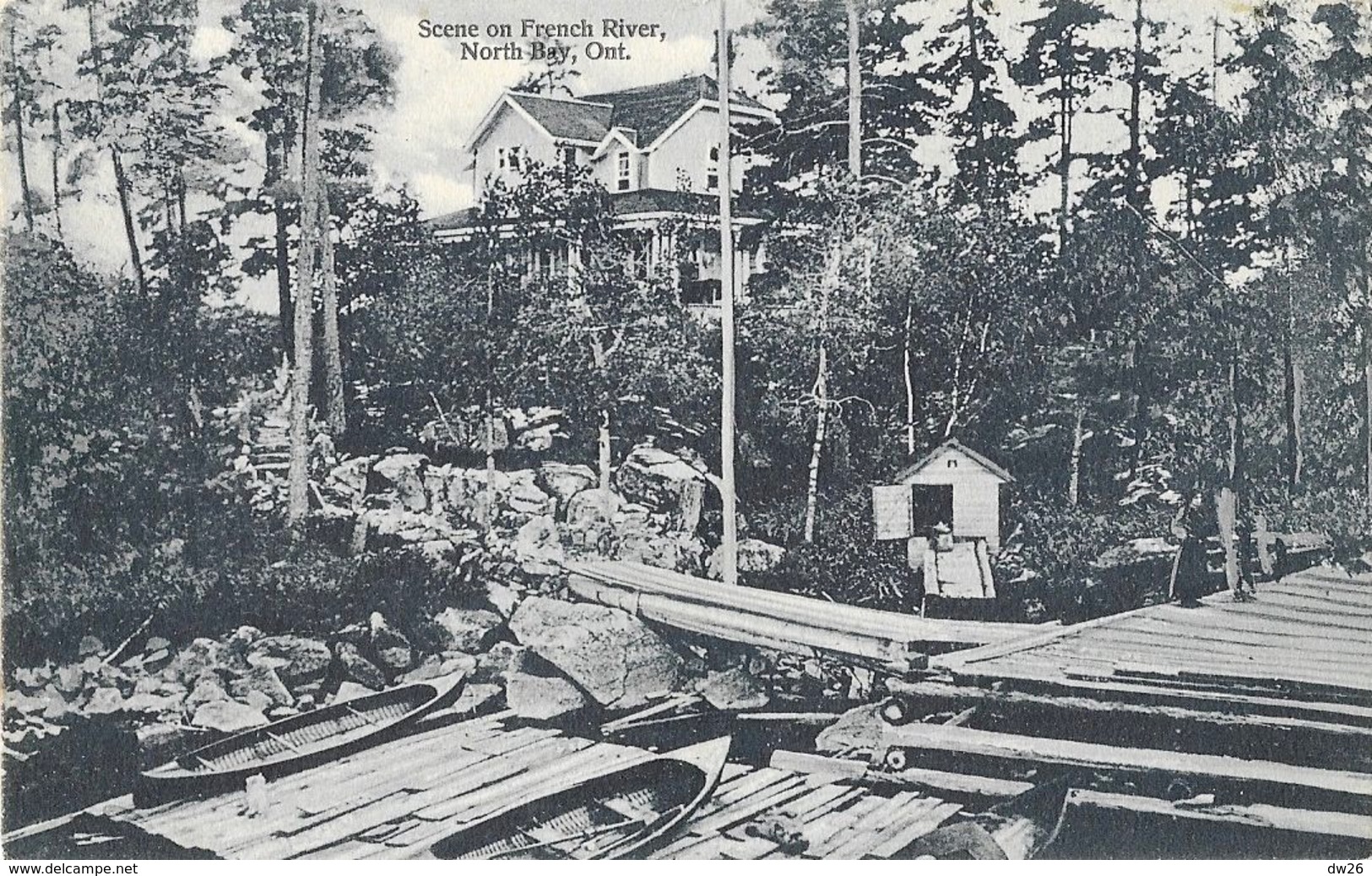 North Bay, Ontario - Scene On French River - Carte Non Circulée - North Bay