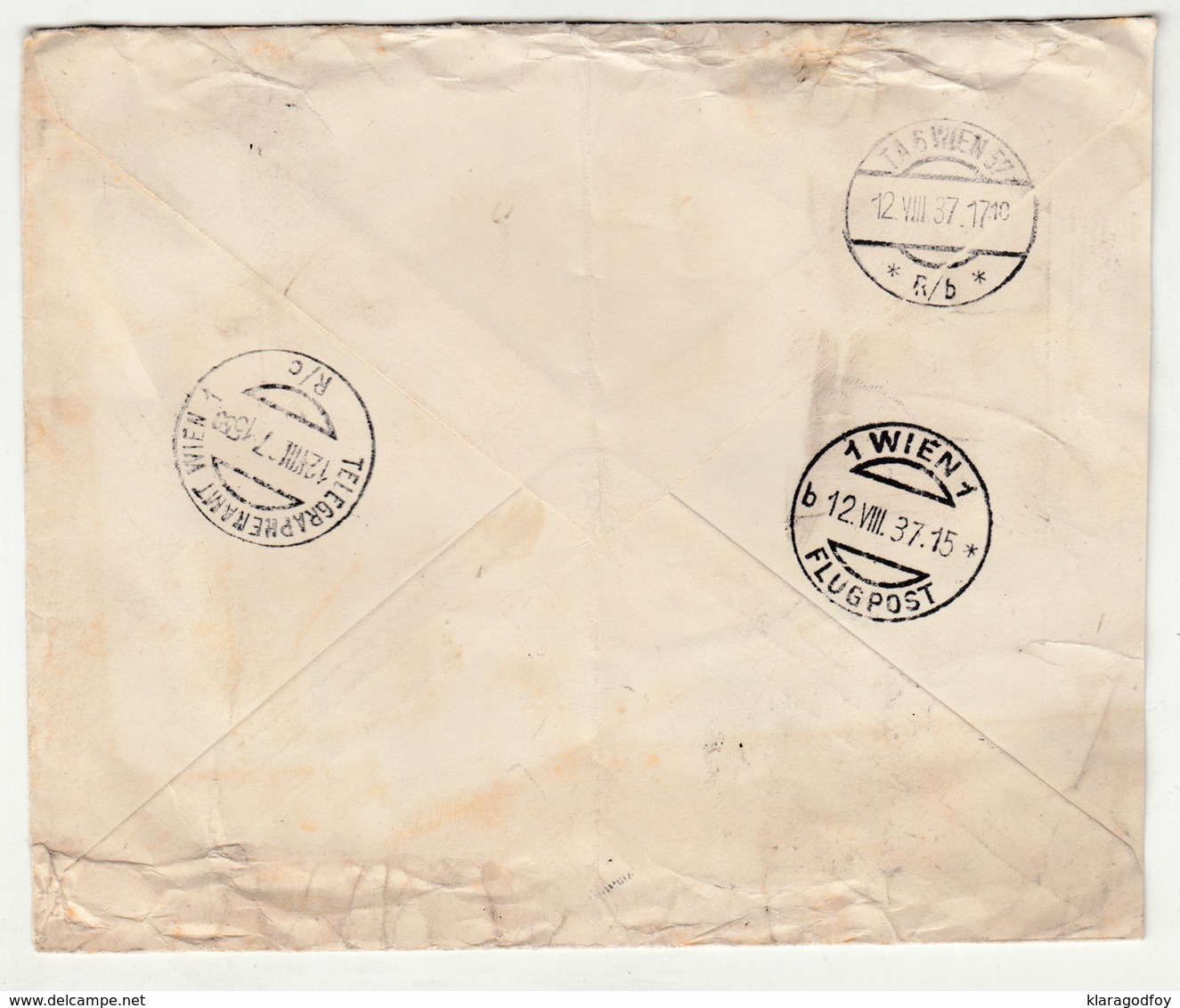 O. Boyadjian Company Air Mail Letter Cover Travelled 1937 To Wien B190210 - 1927-1959 Briefe & Dokumente