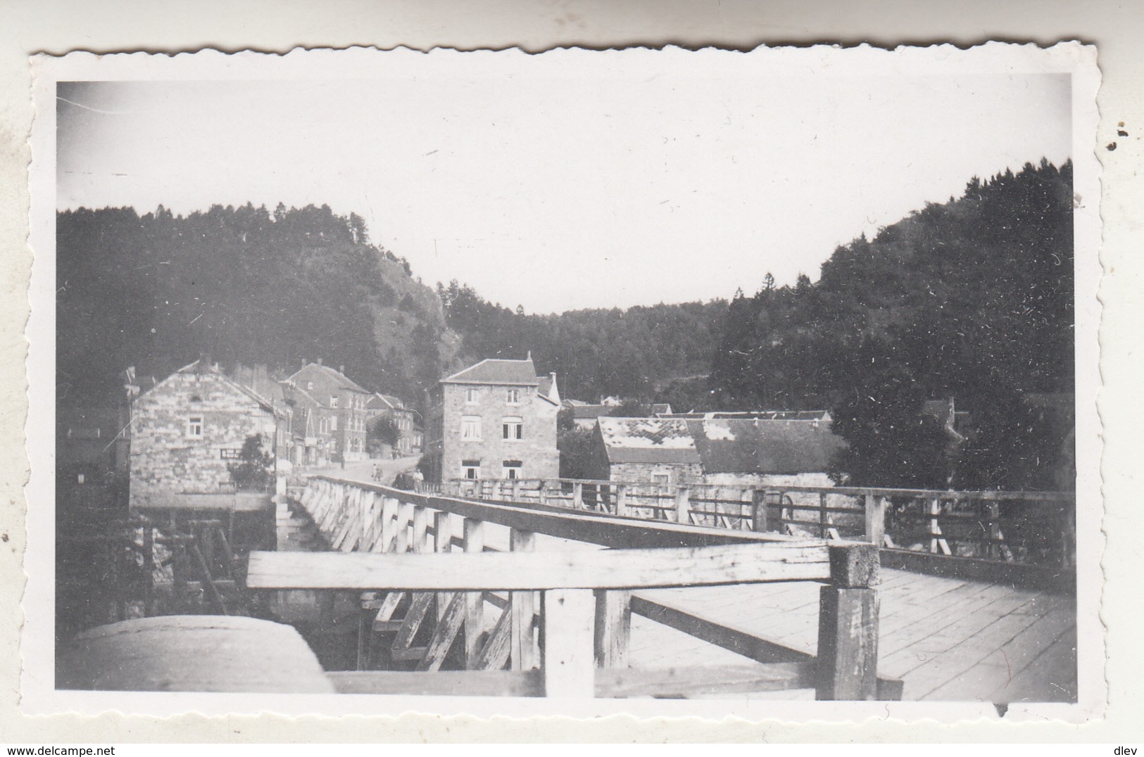 Hamoir - Pont Provisoire Sur L' Ourthe - Et Route Vers Filot Et My. Juillet 1946 - Photo Format 7 X 11 Cm - Lieux