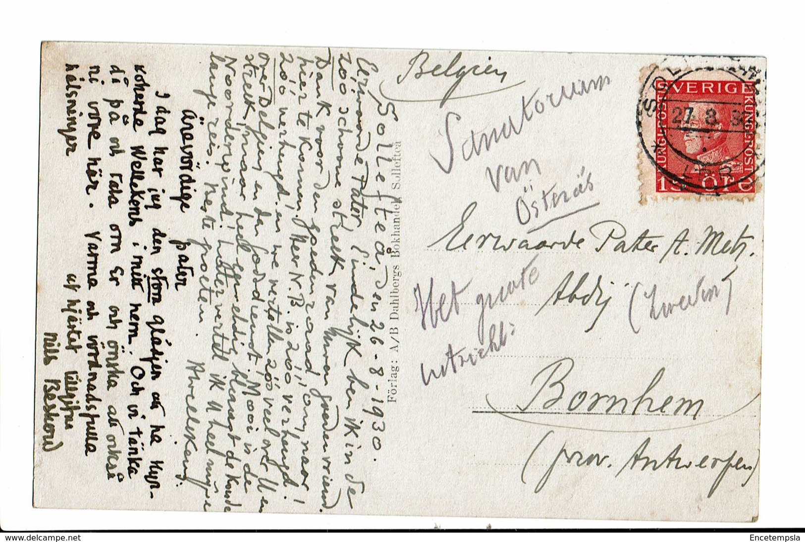 CPA - Carte Postale -Sverige - Osterasens Sanatorium Tora Utsikten-1930- VM516 - Schweden