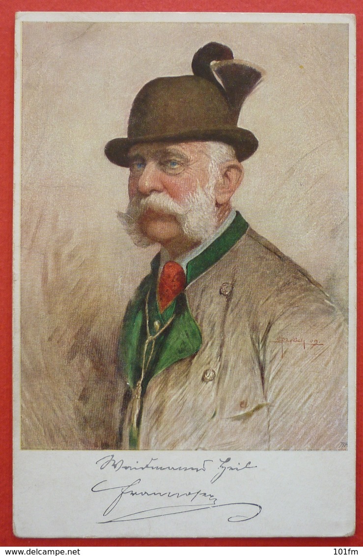 AUSTRIA - KAISER FRANZ JOSEF I.- M.M. VIENNE , M.MUNK EDITION - Royal Families