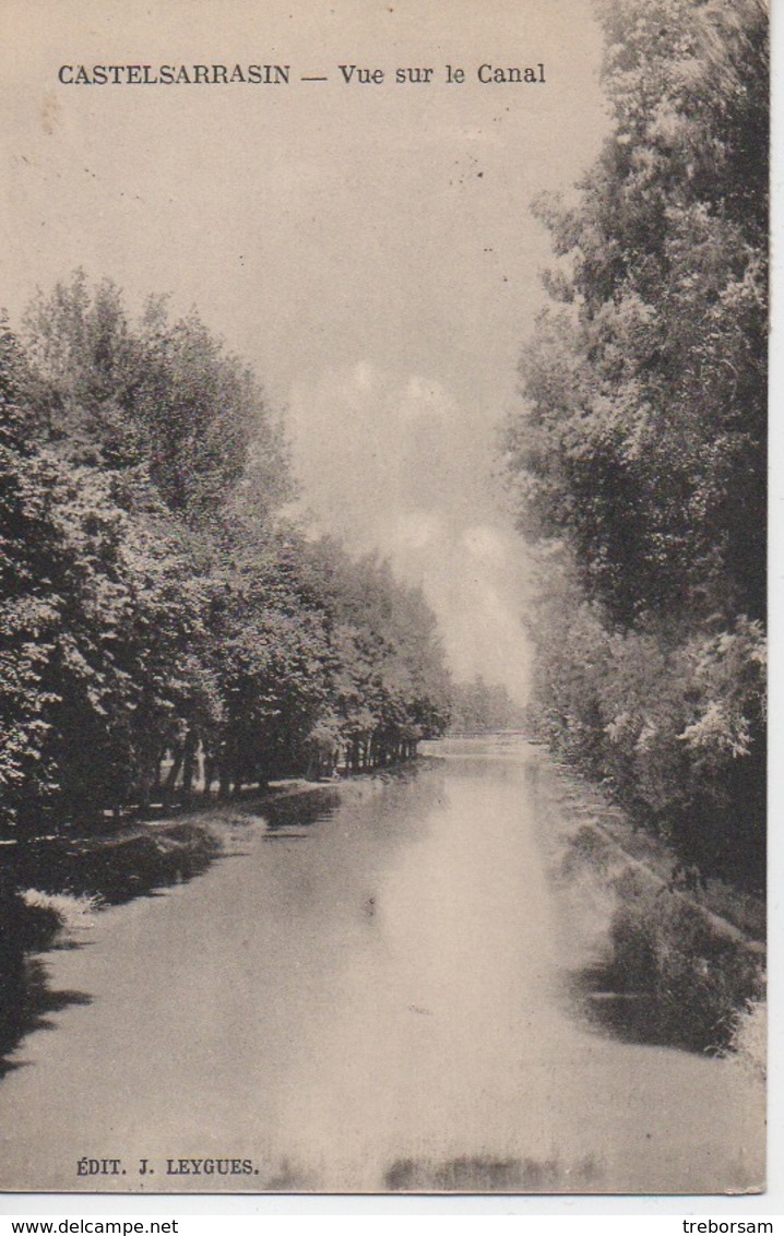 Castelsarrasin ( T Et G) - Vue Sur Le Canal - Circulé En 1919 - Castelsarrasin