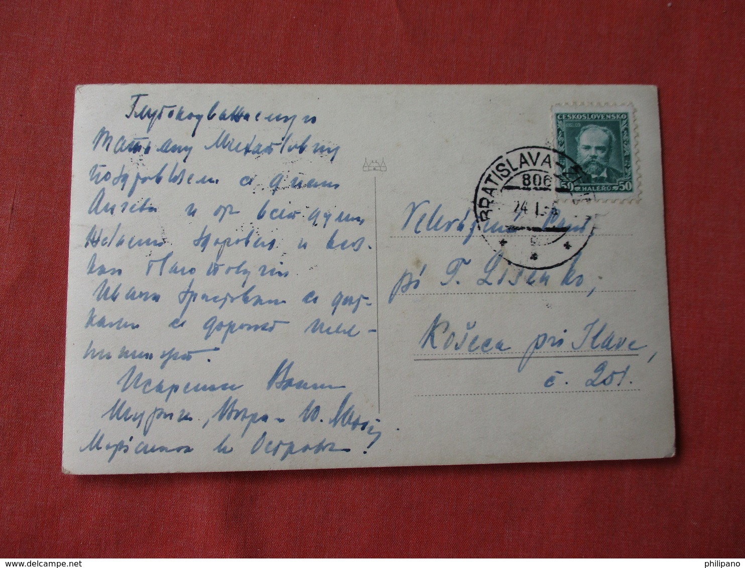 RPPC Maninska  Vzina  Czech Stamp & Cancel    Ref 3161 - Slovaquie