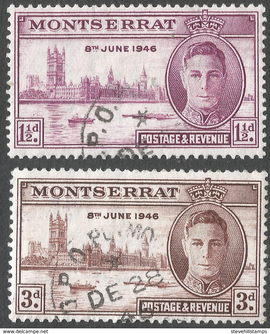 Montserrat. 1946 Victory. Used Complete Set. SG 113-114 - Montserrat