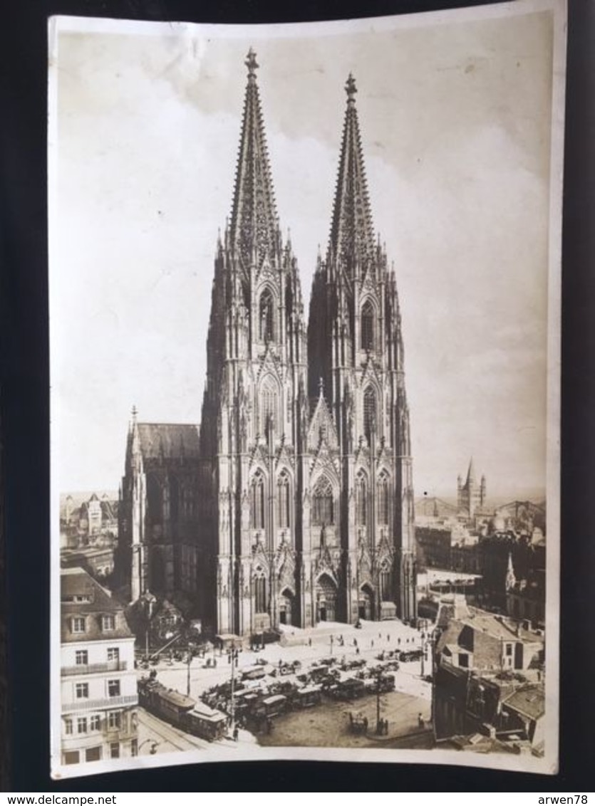 Grande Photo De Hermann Jansen  La Cathedrale De Cologne Koln Allemagne - Lieux