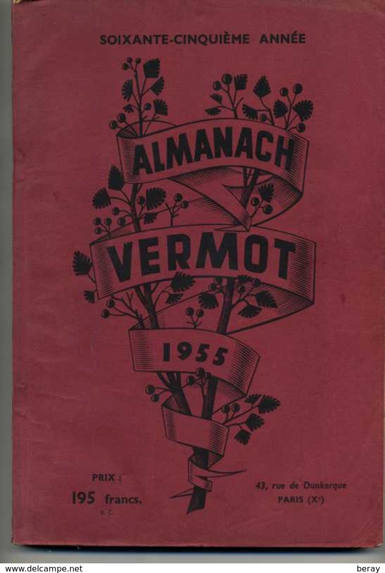 ALMANACH VERMOT 1955 - Autres & Non Classés