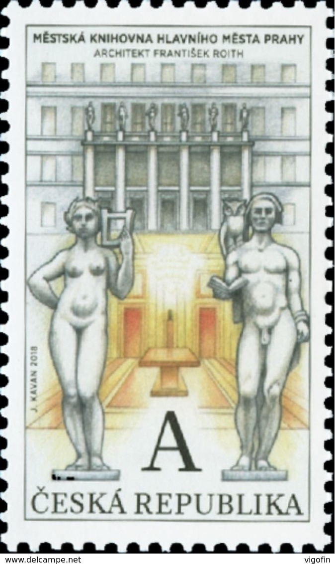 CZ 2018-0961 Public Library Of Prague, 1 X 1v, MNH - Neufs