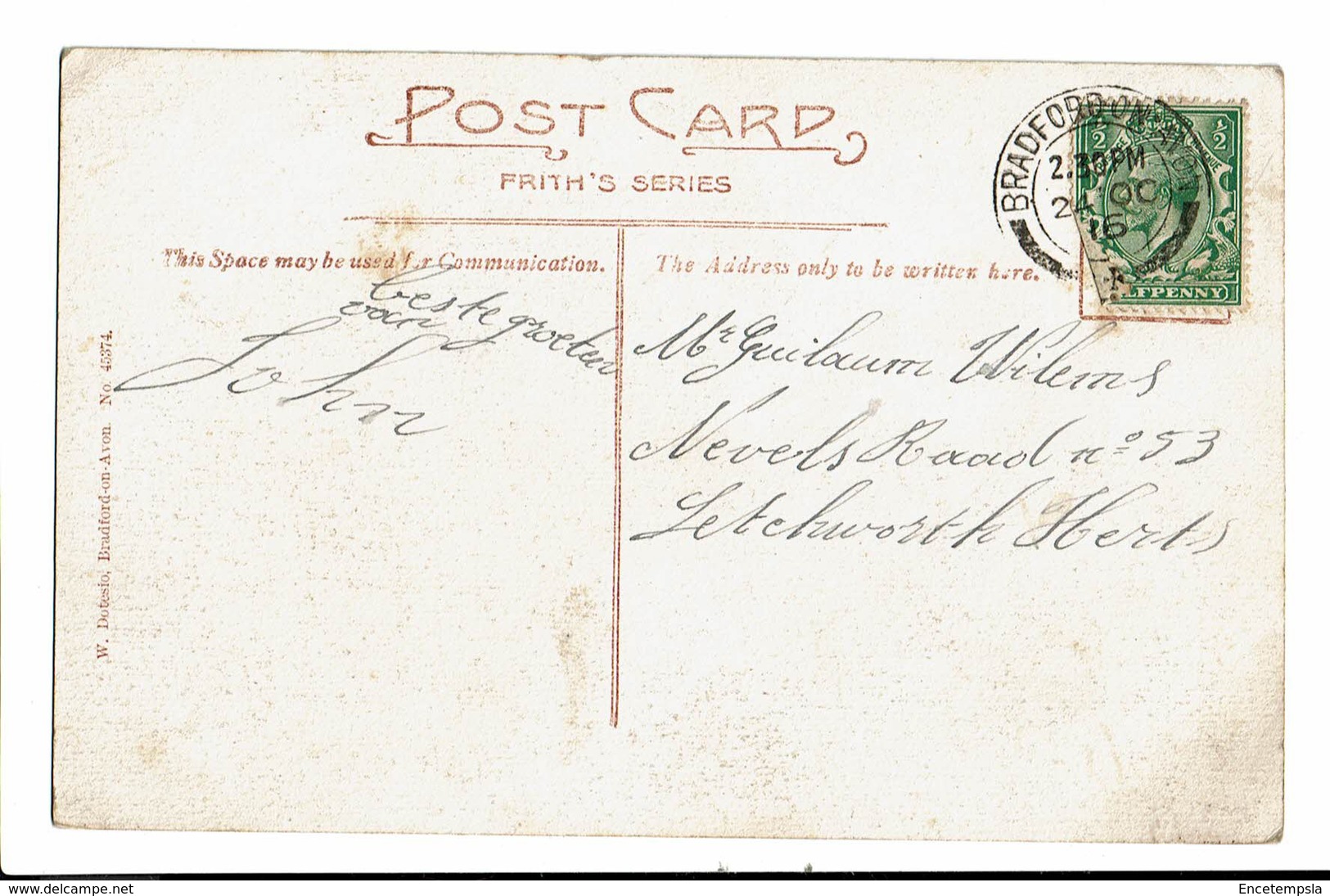 CPA - Carte Postale -Royaume Uni - Bradford On Avon The Bridge 1916 - VM519 - Bradford