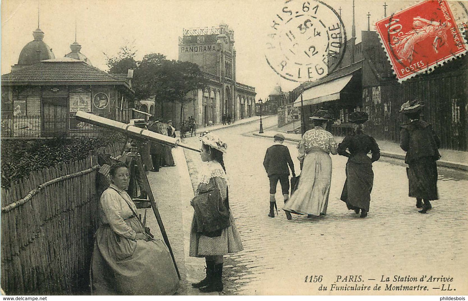 PARIS 18 Eme  MONTMARTRE  FUNICULAIRE  La Station  D'arrivée - Paris (18)