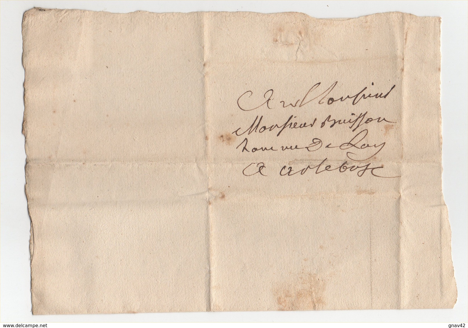 Lettre Pour Arlebosc  Ardèche 1792 - Manuscrits