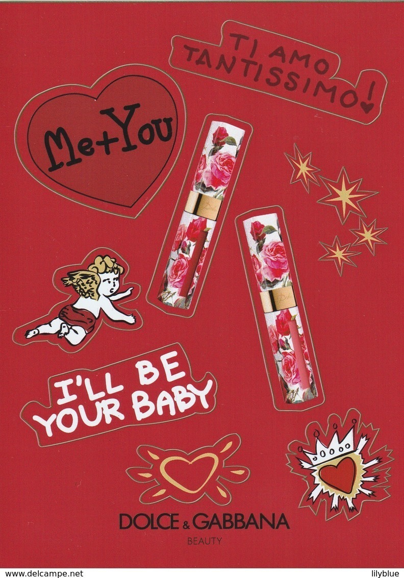 DOLCE&GABBANA** Planche De Stickers St VALENTIN  2019 - Modernes (à Partir De 1961)