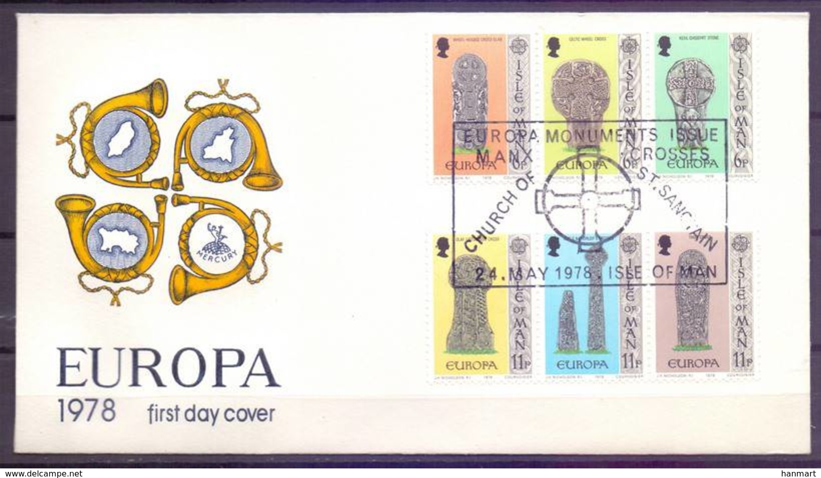 Isle Of Man 1978 Mi 122-127 FDC ( FDC ZE3 IOM122-127-k ) - 1978