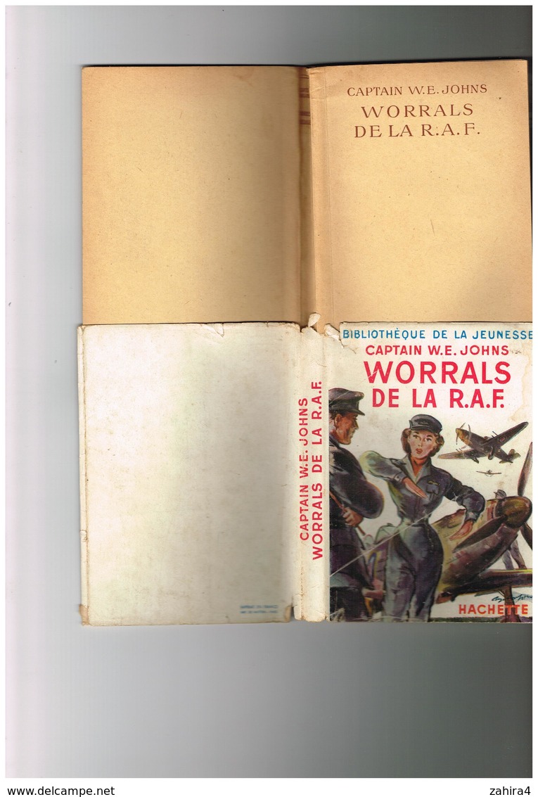 Captain W.E. Johns - Worrals De La R.AF. Traduit Par Catherine Gregoire Illustré Par Christian Mathelot Hachette - Bibliothèque De La Jeunesse