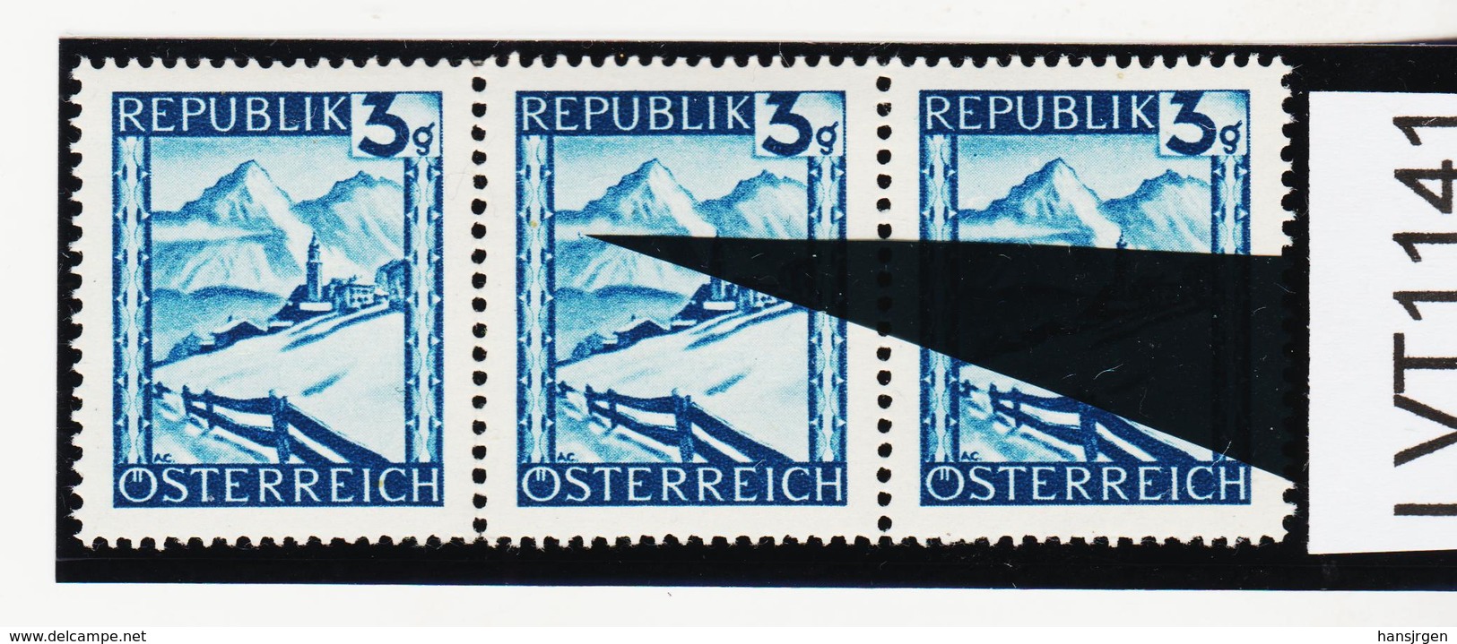 LVT1141 ÖSTERREICH 1945 MICHL 738 PLATTENFEHLER " GEMSE " ** Postfrisch - Abarten & Kuriositäten