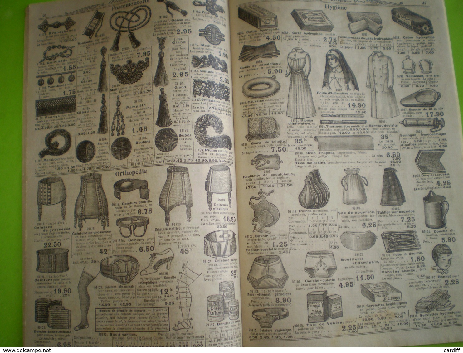 Catalogue Général Au Printemps Hiver 1918 1919 : Vêtements,hygiene,plumes,bijouterie,chapeaux,chaussures,porcelaines ... - Advertising